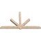 Ekena Millwork Kennewick Smooth Timber Gable Bracket, Douglas Fir, 108"W x 63"H x 5 1/2"D x 5 1/2"F, 14/12 Pitch GBW108X63X0606KEN00SDF - alternate 5